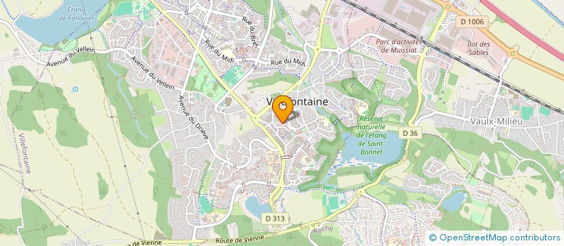 localisation de l'entreprise MADAME JOSETTE DREVETON  VILLEFONTAINE