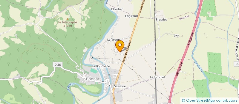 localisation de l'entreprise MADAME JOSETTE DROUET à BONNAC