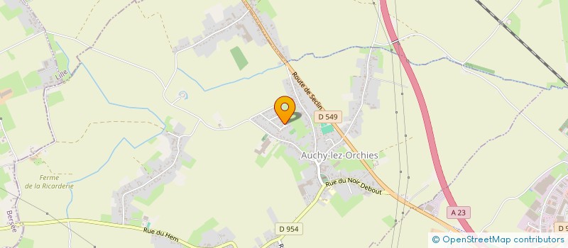 localisation de l'entreprise MADAME JOSETTE DUCATILLION  AUCHY-LEZ-ORCHIES