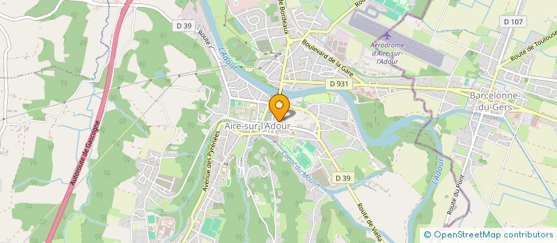 localisation de l'entreprise MADAME JOSETTE DUCOURNAU  AIRE-SUR-L'ADOUR