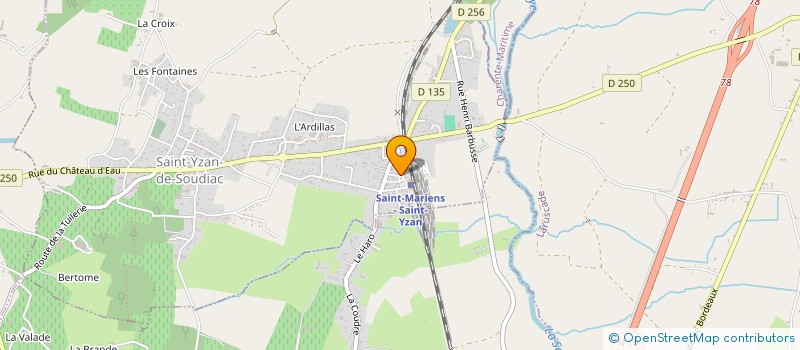 localisation de l'entreprise MADAME JOSETTE DUMORA  SAINT-YZAN-DE-SOUDIAC