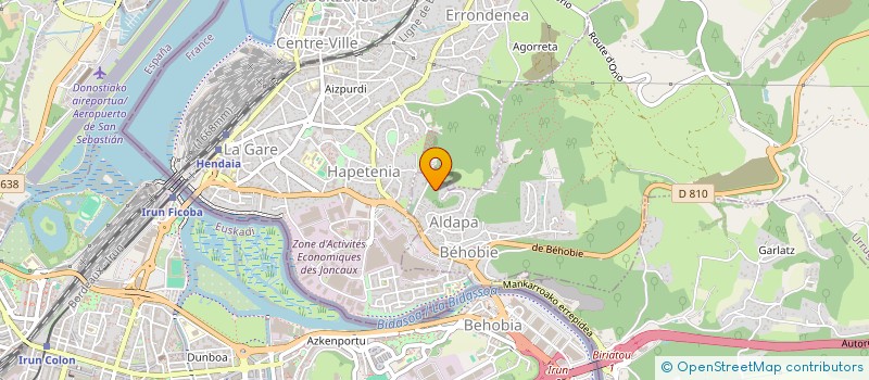 localisation de l'entreprise MADAME JOSETTE DUPUY  URRUGNE