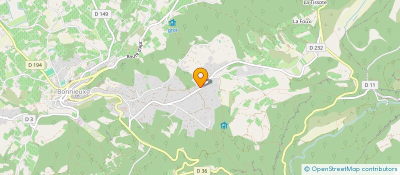 localisation de l'entreprise MADAME JOSETTE FAUTERO  BONNIEUX