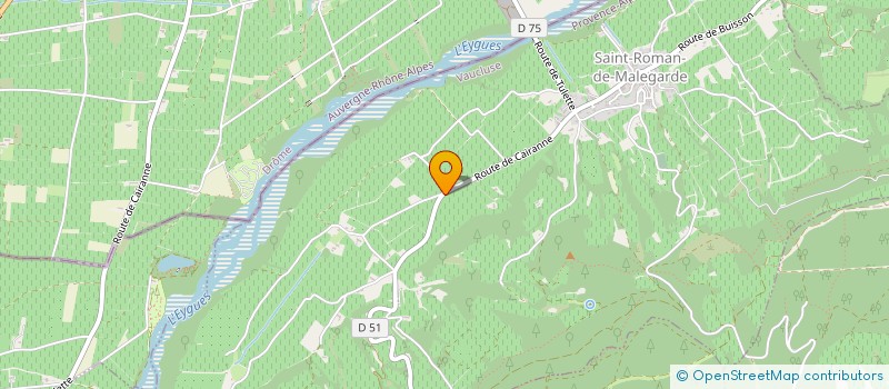localisation de l'entreprise MADAME JOSETTE FAVIER  SAINT-ROMAN-DE-MALEGARDE