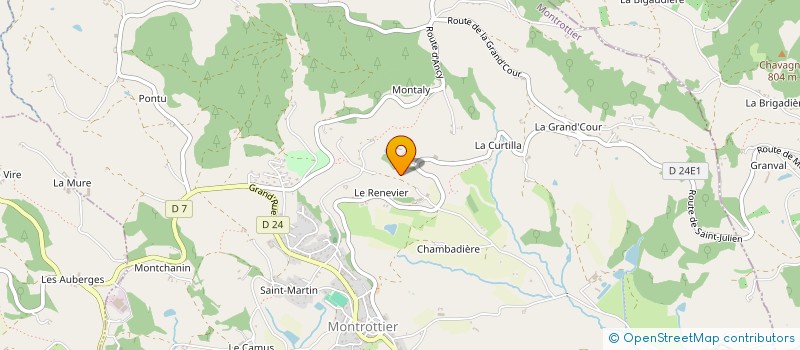 localisation de l'entreprise MADAME JOSETTE FERRIERE  MONTROTTIER