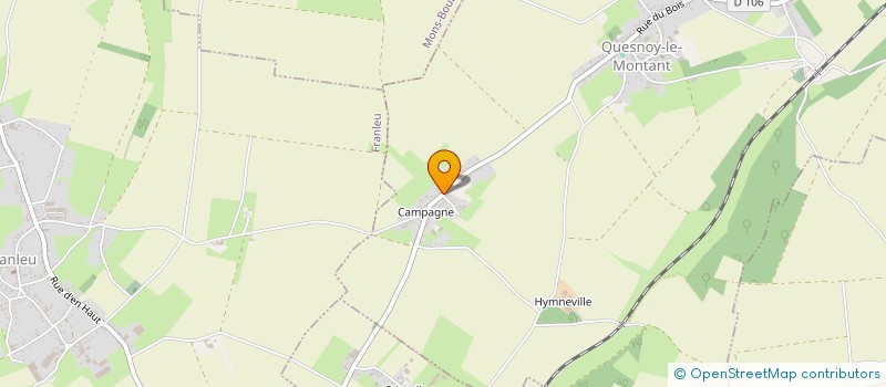 localisation de l'entreprise MADAME JOSETTE FERTE  QUESNOY-LE-MONTANT