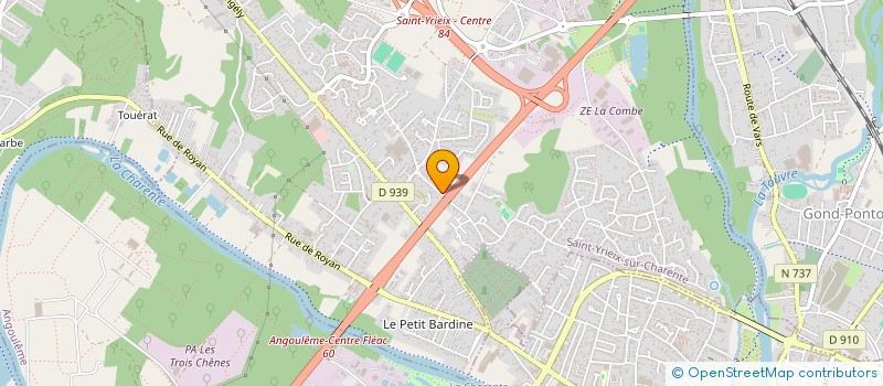 localisation de l'entreprise MADAME JOSETTE FONCHAIN  SAINT-YRIEIX-SUR-CHARENTE