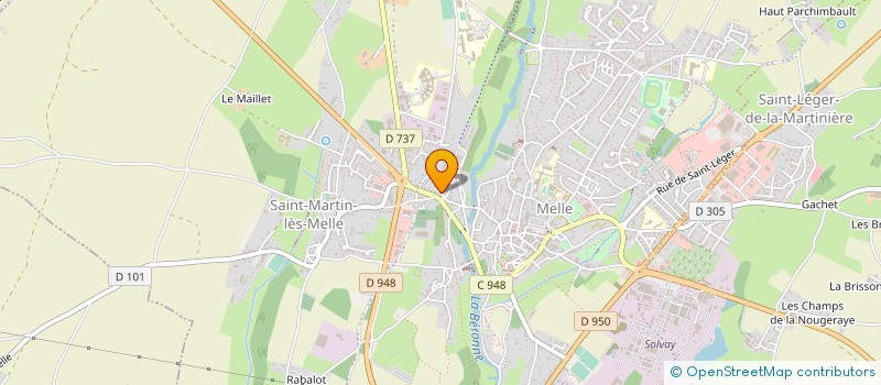 localisation de l'entreprise MADAME JOSETTE FOUCHER à MELLE