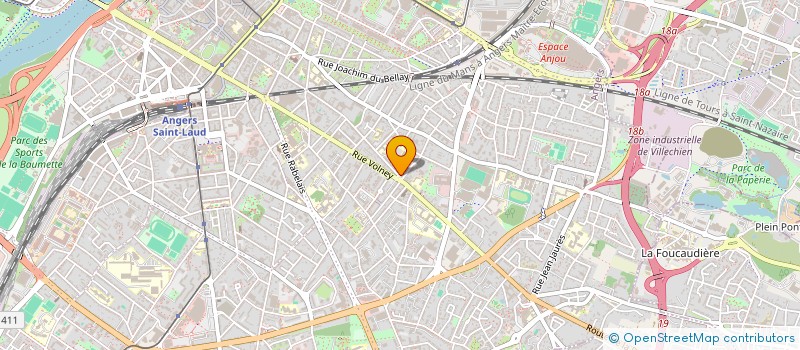 localisation de l'entreprise MADAME JOSETTE FROUIN à ANGERS