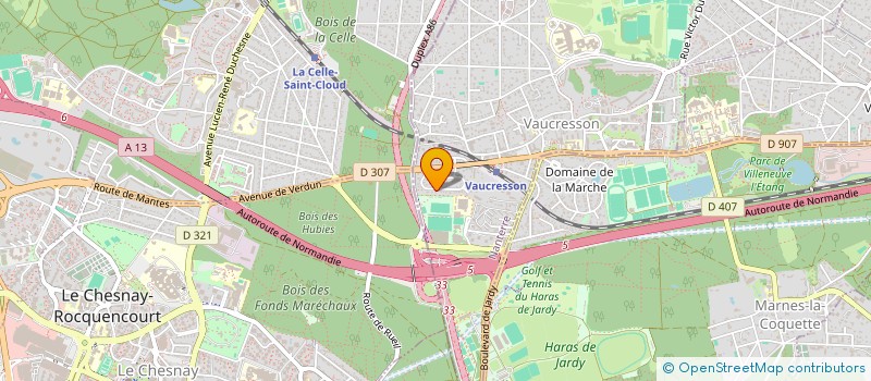 localisation de l'entreprise MADAME JOSETTE GARREN  VAUCRESSON