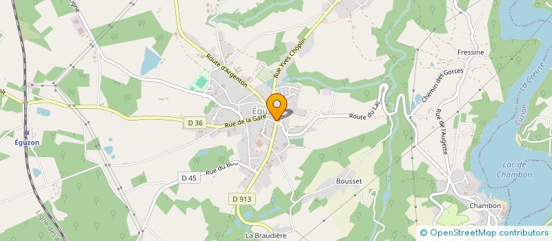 localisation de l'entreprise MADAME JOSETTE GAUTRON à EGUZON-CHANTOME