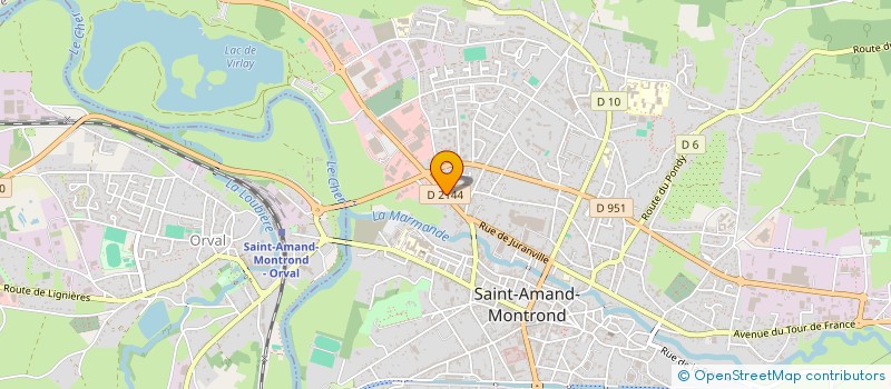 localisation de l'entreprise MADAME JOSETTE GELINOTTE à SAINT-AMAND-MONTROND