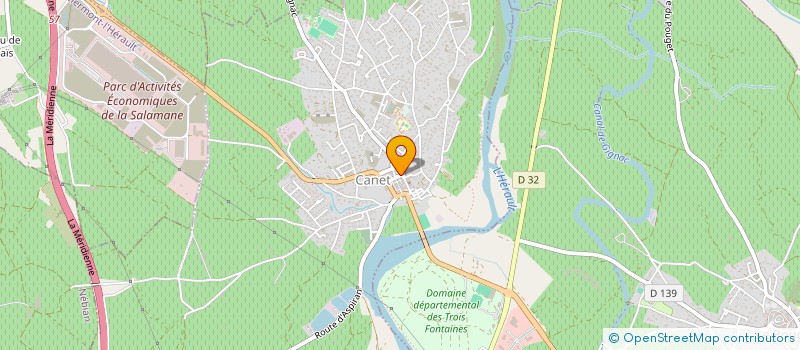 localisation de l'entreprise MADAME JOSETTE GELY  CANET