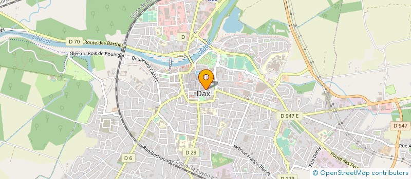 localisation de l'entreprise MADAME JOSETTE GIMENEZ  DAX