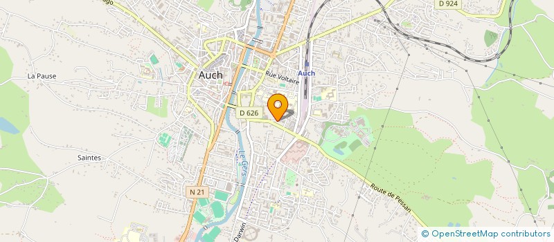 localisation de l'entreprise MADAME JOSETTE GIMENEZ  AUCH