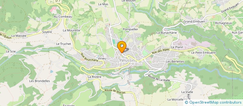 localisation de l'entreprise MADAME JOSETTE GINFRAY à PELUSSIN