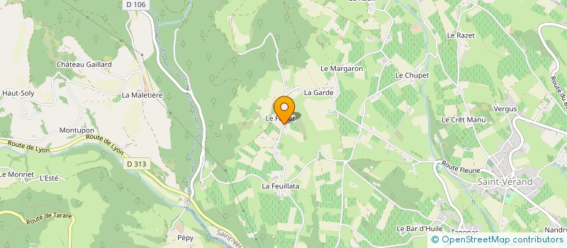 localisation de l'entreprise MADAME JOSETTE GIRERD  TERNAND