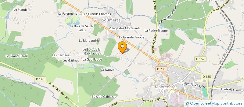 localisation de l'entreprise MADAME JOSETTE GOFFRETEAU  SOUMERAS