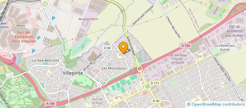 localisation de l'entreprise MADAME JOSETTE GOLDSTERN à VILLEPINTE
