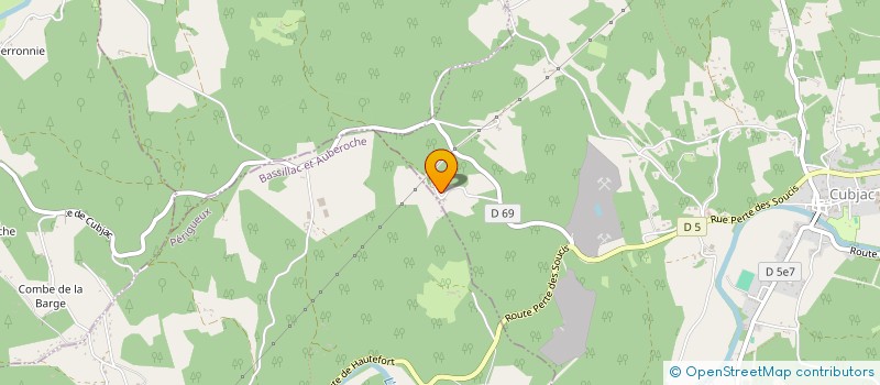 localisation de l'entreprise MADAME JOSETTE GOMES  CUBJAC-AUVEZERE-VAL D'ANS