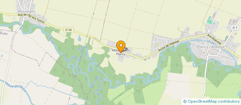 localisation de l'entreprise MADAME JOSETTE GOUVERNE  PLANCY L'ABBAYE