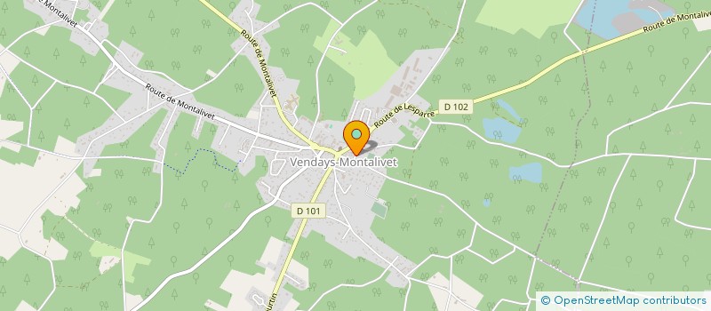 localisation de l'entreprise MADAME JOSETTE GRAND à VENDAYS-MONTALIVET