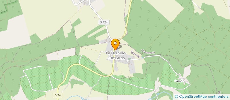 localisation de l'entreprise MADAME JOSETTE GRANDIN  LA NEUVILLE-AUX-LARRIS