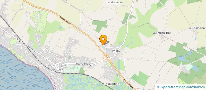 localisation de l'entreprise MADAME JOSETTE GRIMAUD à LES MOUTIERS EN RETZ