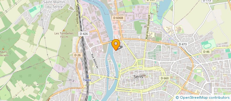 localisation de l'entreprise MADAME JOSETTE GUILLET  SENS