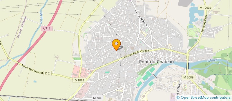 localisation de l'entreprise MADAME JOSETTE GUIOT  PONT-DU-CHATEAU