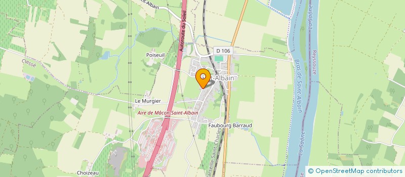 localisation de l'entreprise MADAME JOSETTE GUY  SAINT-ALBAIN