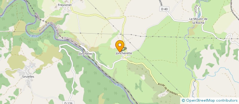 localisation de l'entreprise MADAME JOSETTE HEBRARD  RAURET