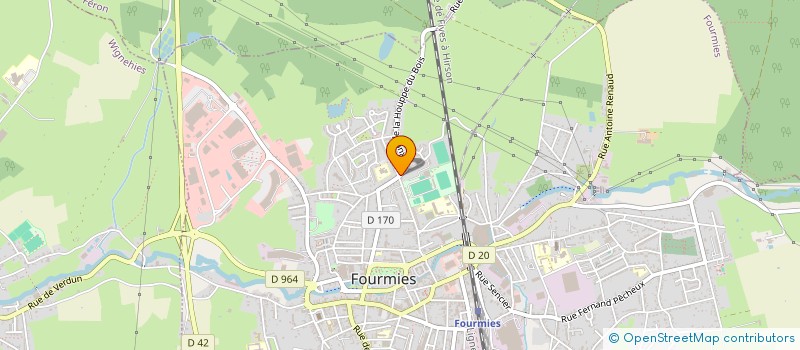 localisation de l'entreprise MADAME JOSETTE HOPIN  FOURMIES