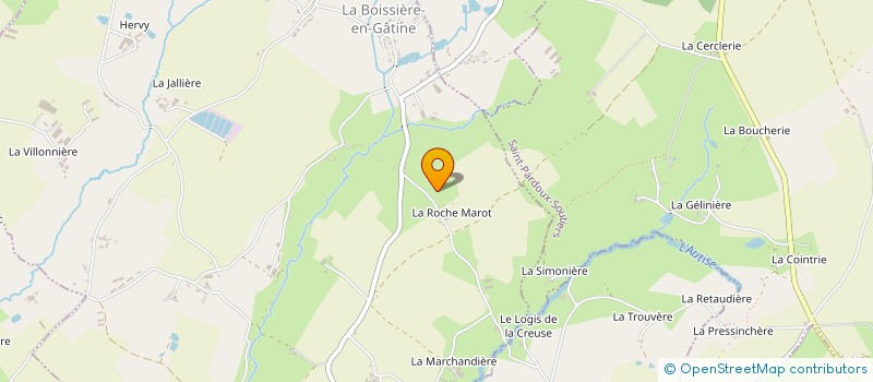 localisation de l'entreprise MADAME JOSETTE JAULIN  LA BOISSIERE EN GATINE