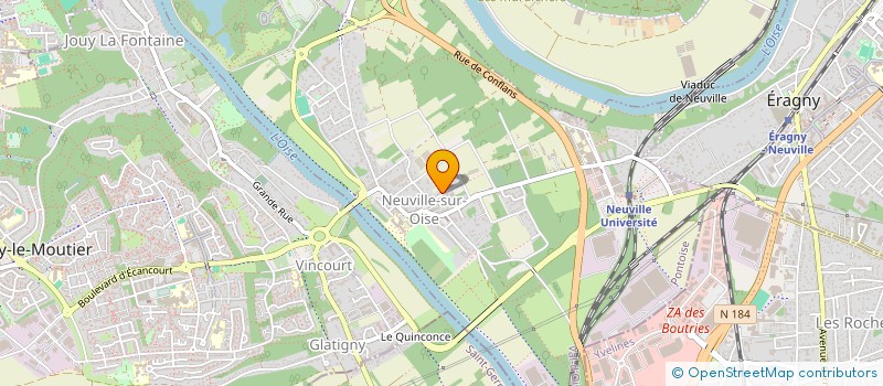 localisation de l'entreprise MADAME JOSETTE JEAN-BAPTISTE  CERGY