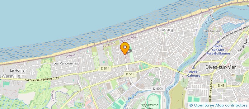 localisation de l'entreprise MADAME JOSETTE JEAUX  CABOURG