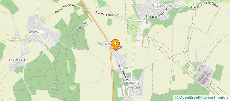 localisation de l'entreprise MADAME JOSETTE KWIATKOWSKI  PUISEUX-LE-HAUBERGER