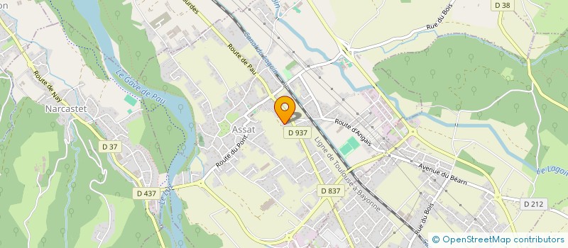 localisation de l'entreprise MADAME JOSETTE LABORDE  MEILLON