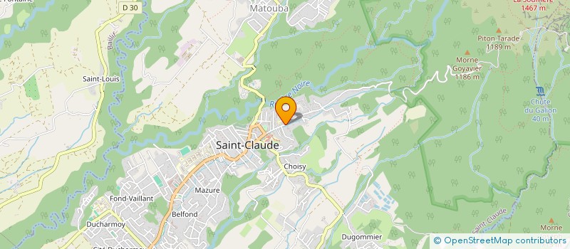 localisation de l'entreprise MADAME JOSETTE LABRU à SAINT-CLAUDE