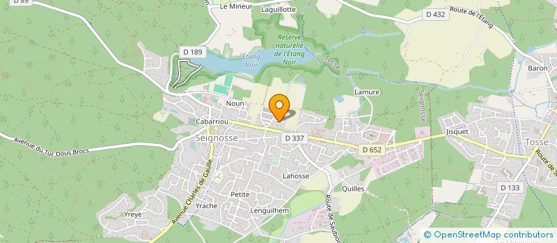 localisation de l'entreprise MADAME JOSETTE LACOSTE  SEIGNOSSE