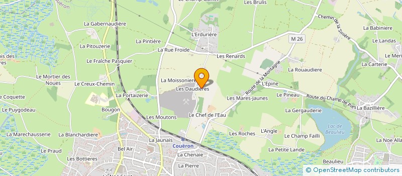 localisation de l'entreprise MADAME JOSETTE LALLIER à COUERON