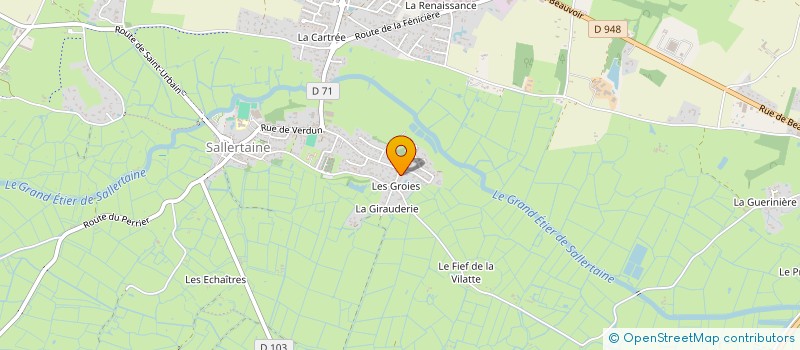 localisation de l'entreprise MADAME JOSETTE LARGILLIERE à SALLERTAINE