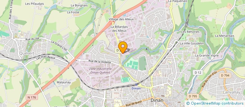 localisation de l'entreprise MADAME JOSETTE LE CASTREC  TADEN