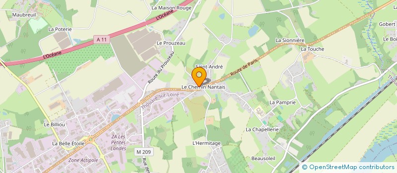 localisation de l'entreprise MADAME JOSETTE LEBOEUF  THOUARE-SUR-LOIRE