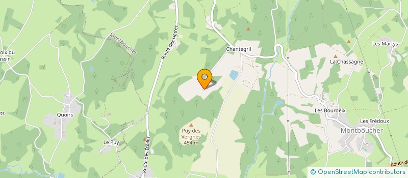 localisation de l'entreprise MADAME JOSETTE LENOIR  SAINT-PARDOUX-MORTEROLLES