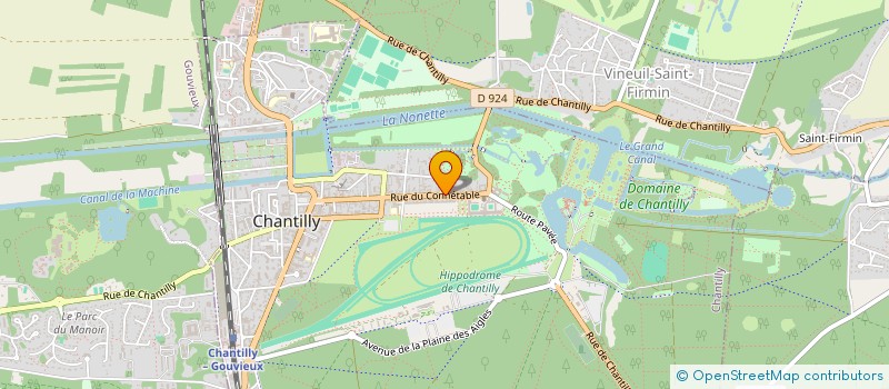 localisation de l'entreprise MADAME JOSETTE LESERVOISIER  CHANTILLY