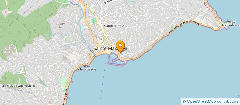 localisation de l'entreprise MADAME JOSETTE LEVY à SAINTE MAXIME
