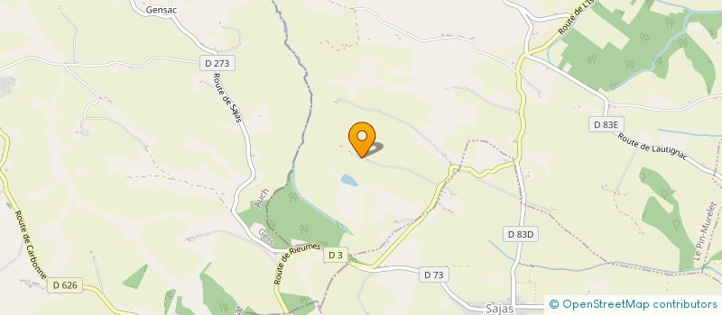 localisation de l'entreprise MADAME JOSETTE LOURTET  LAUTIGNAC