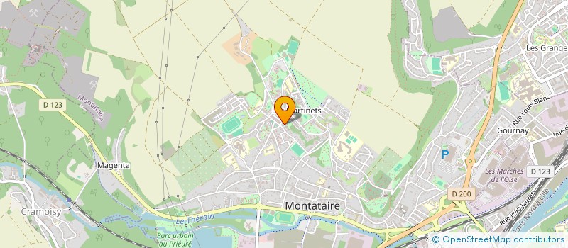 localisation de l'entreprise MADAME JOSETTE MANESSE  MONTATAIRE