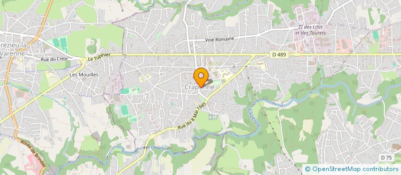 localisation de l'entreprise MADAME JOSETTE MANNE  CRAPONNE